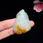 秒杀和田玉籽料呱呱来财（34.0g）