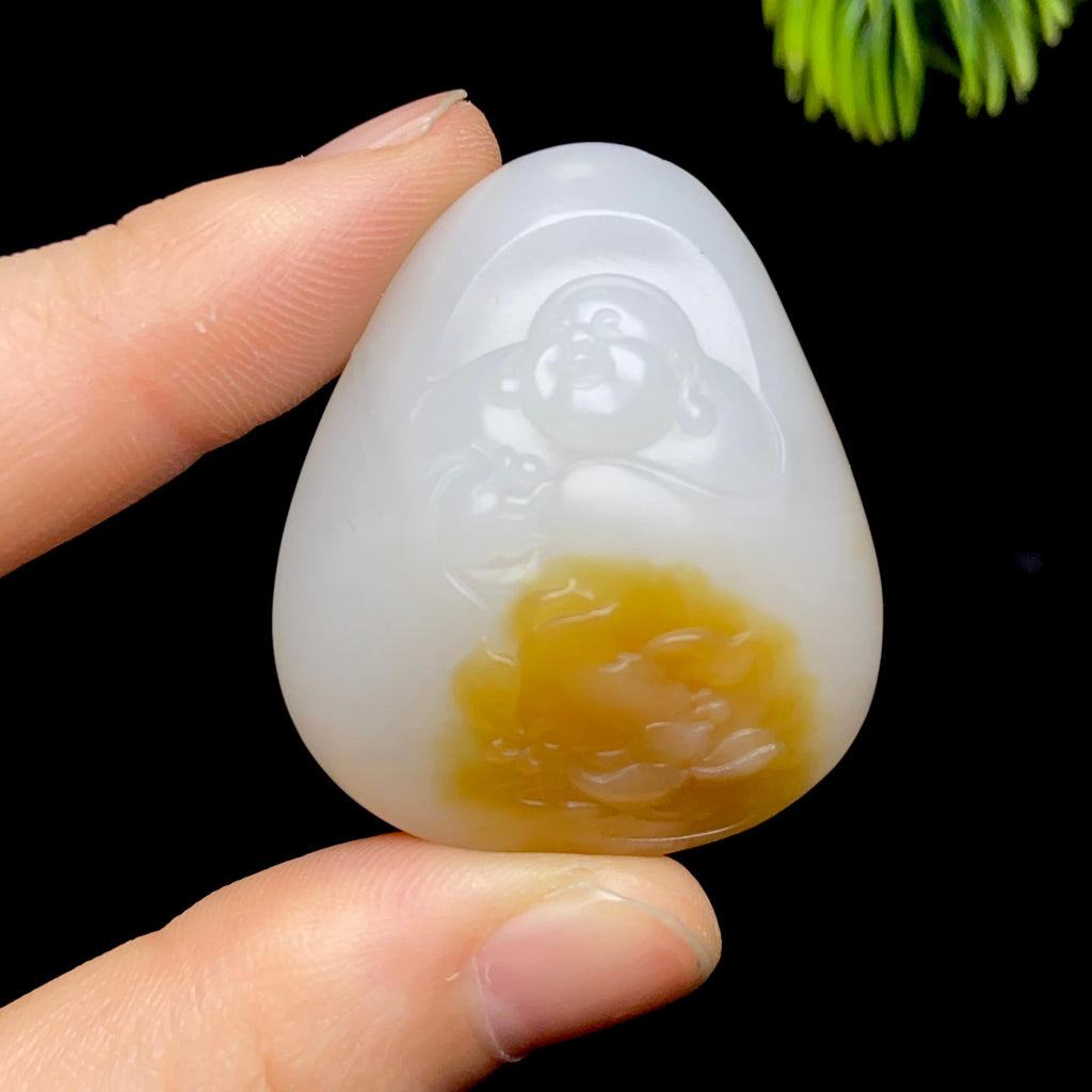 和田玉糖白佛公（31.3g）