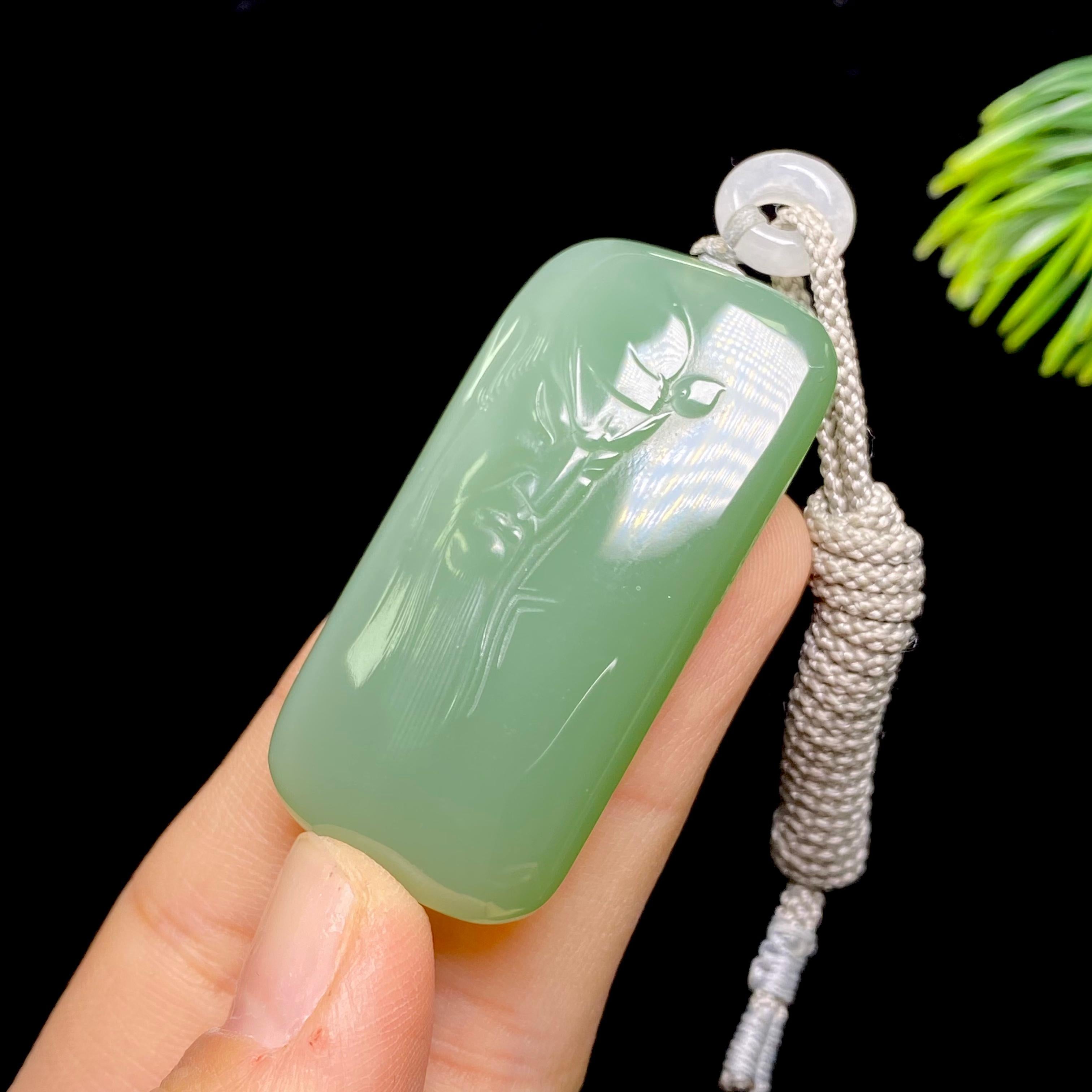 和田玉碧玉关公（26.2g）