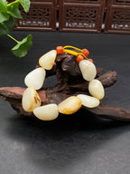 和田玉-洒金皮【精品手串】（63.4g）