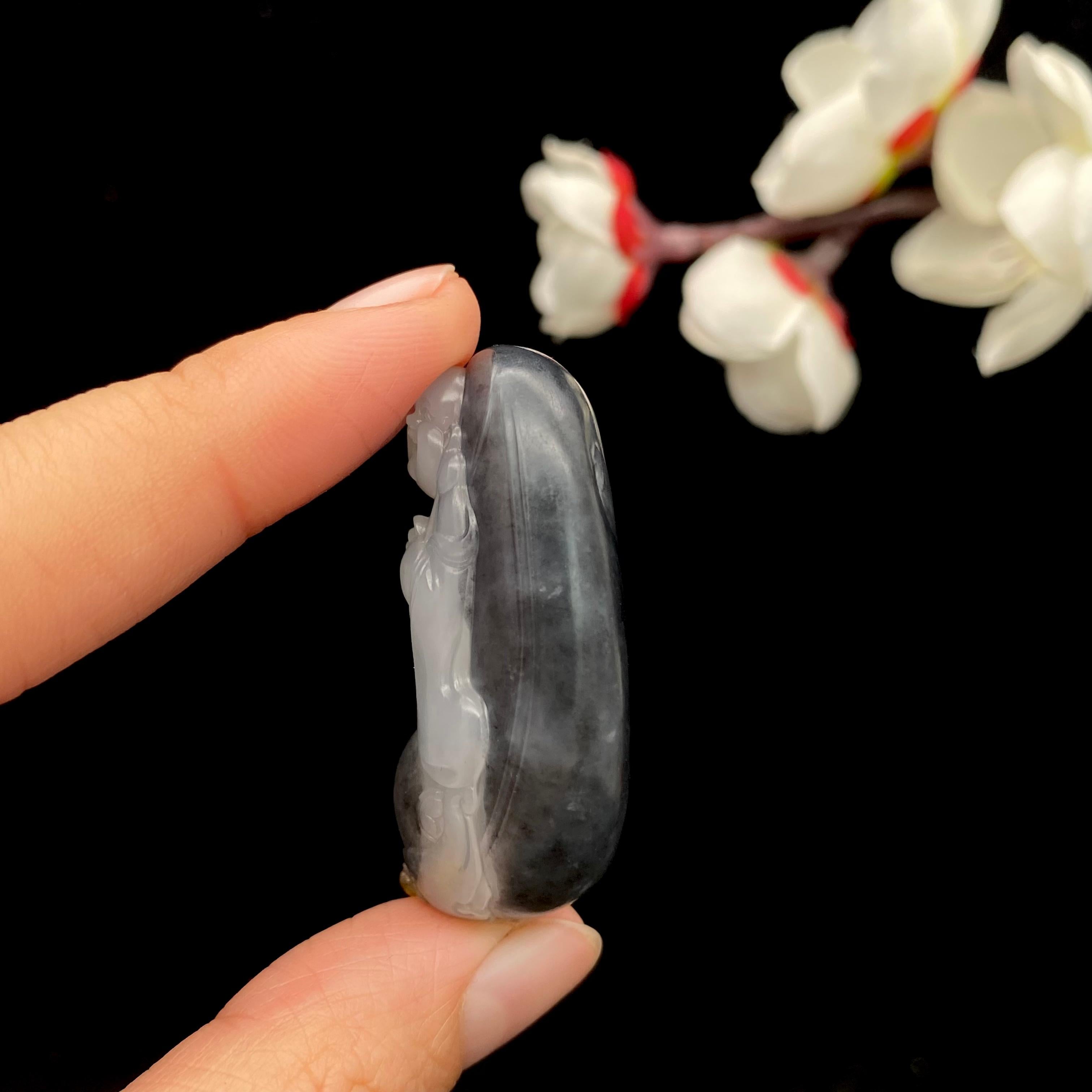 和田玉籽料青花【佛公】（26.2g）