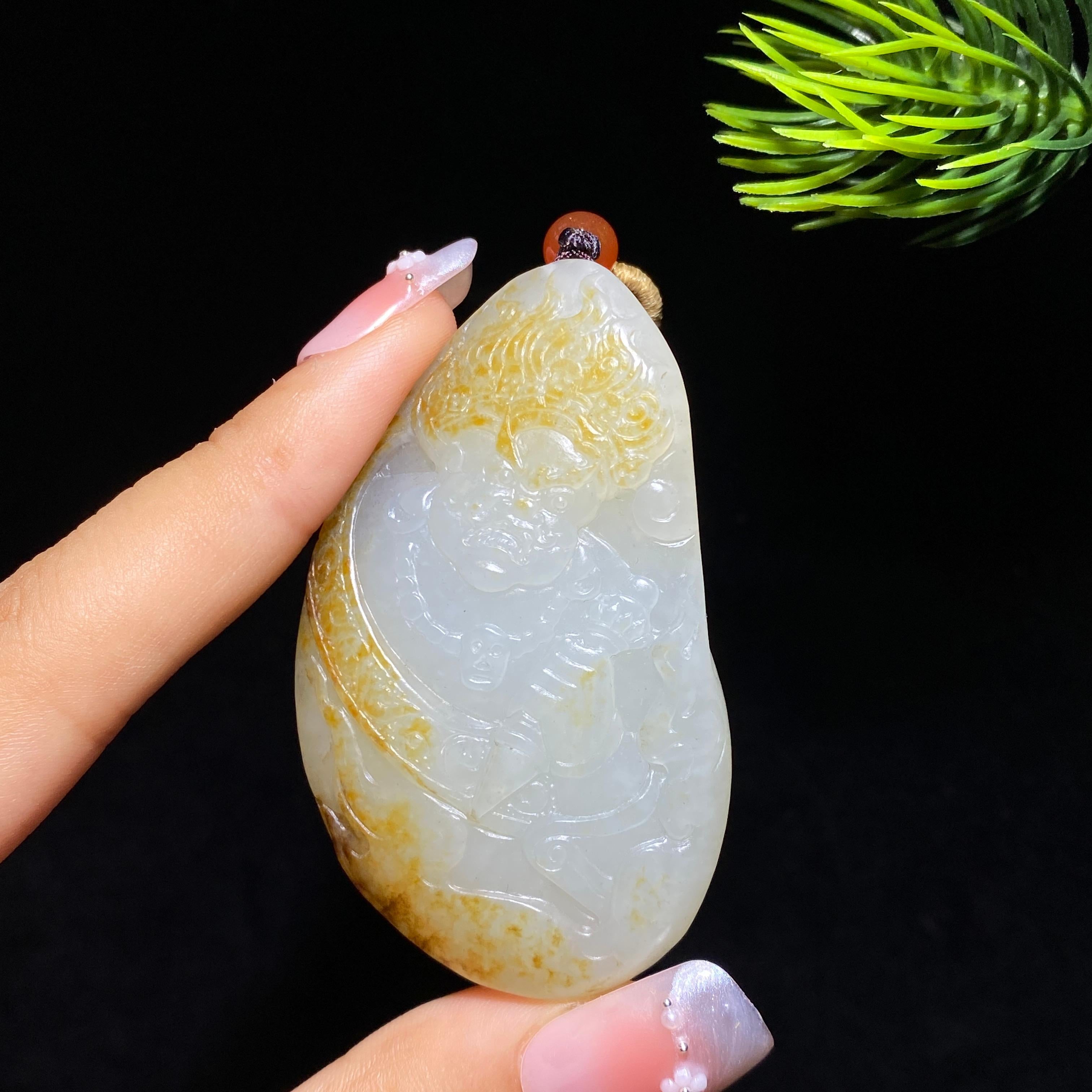 和田玉籽料钟馗（40.9g）
