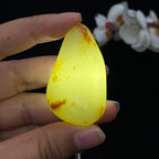 和田玉洒金皮籽料挂件（34g）