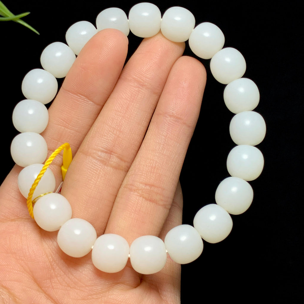 和田山料白玉老型珠手串（38.8g）
