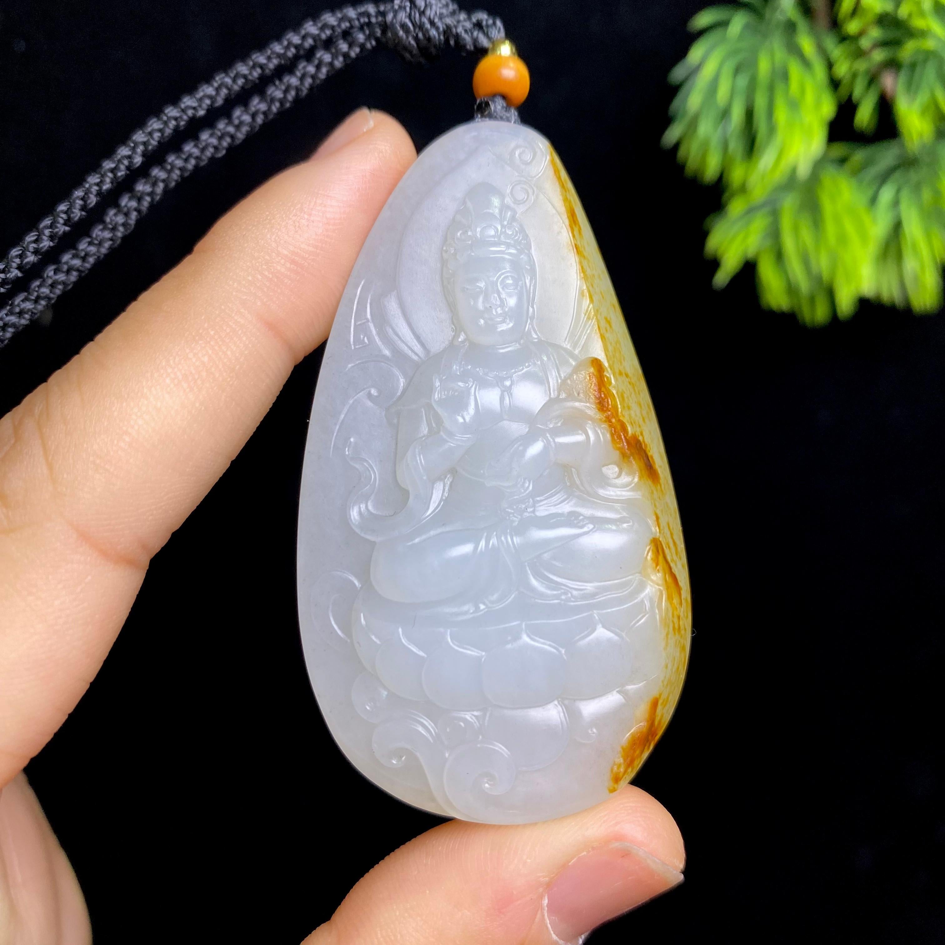 和田玉籽料观音（35.0g）