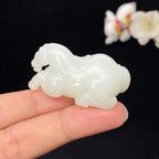 和田玉白玉【马】挂件（28.8g）