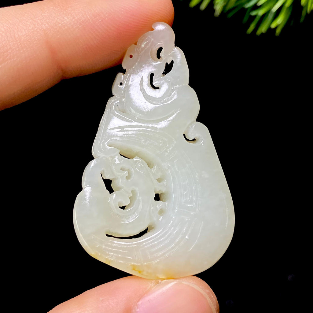 和田玉籽料仿古龙（17.2g）