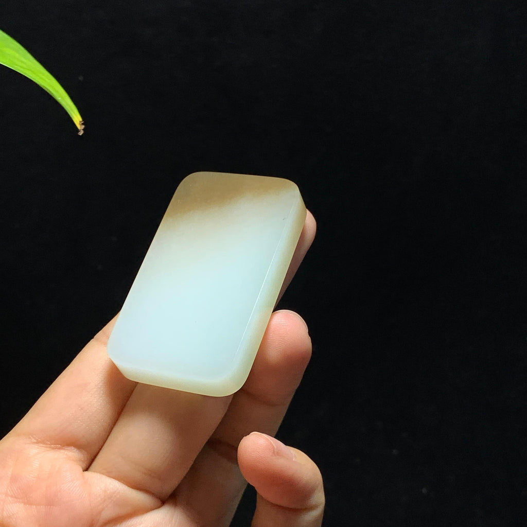 和田山料糖白玉无事牌挂件（37.2g）
