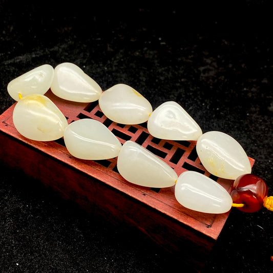 和田玉白玉【精品手串】（62.9g）