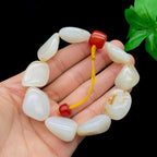 和田玉洒金皮籽料【精品手串】（61.3g）