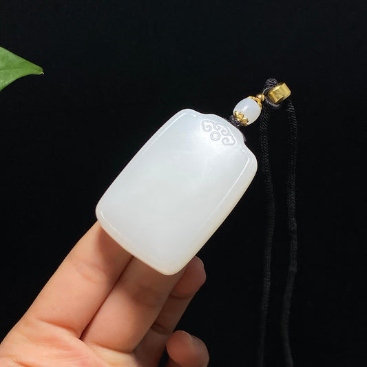 和玉山料白玉平安无事牌（47.0g）