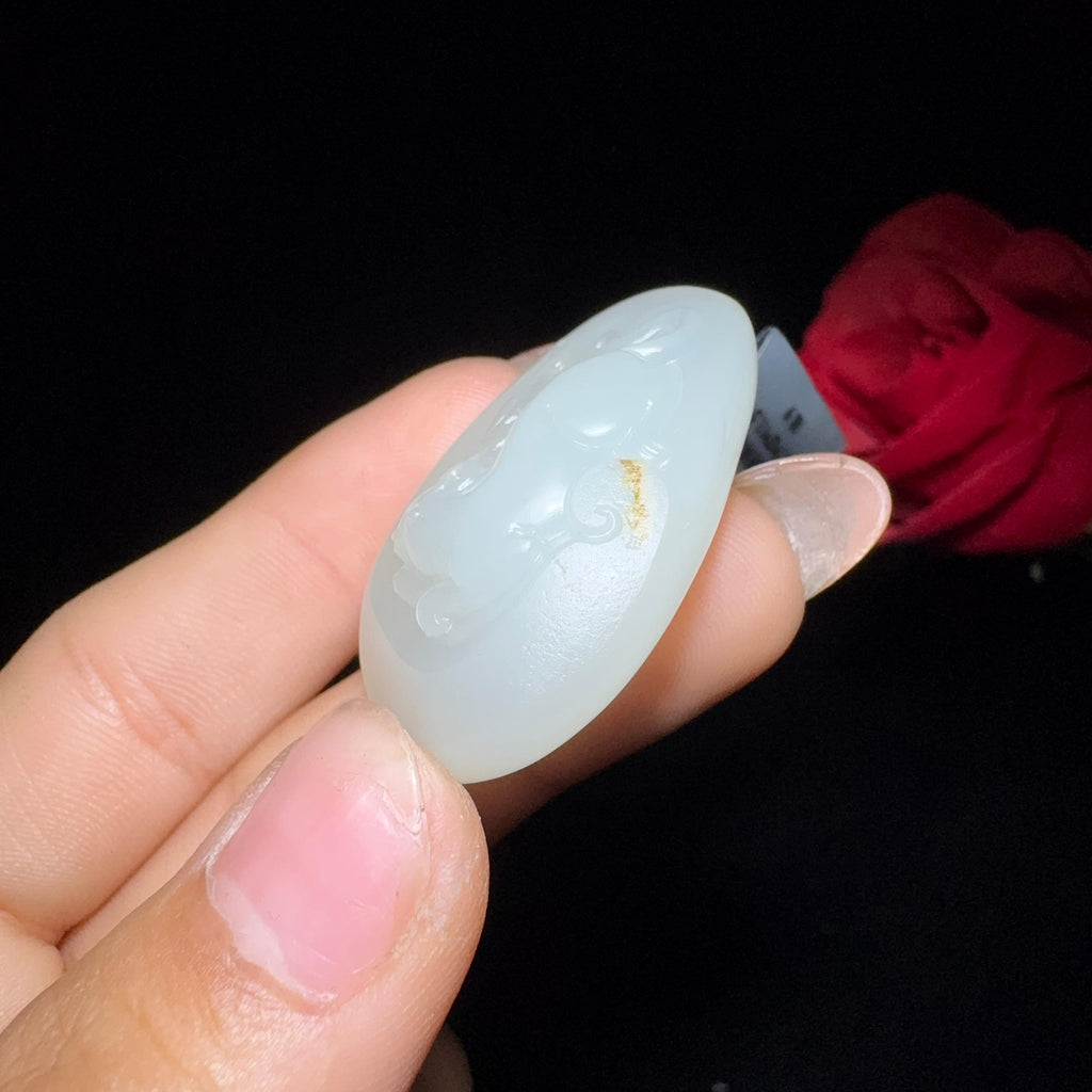 和田玉籽料挂件老鼠（18.9g）