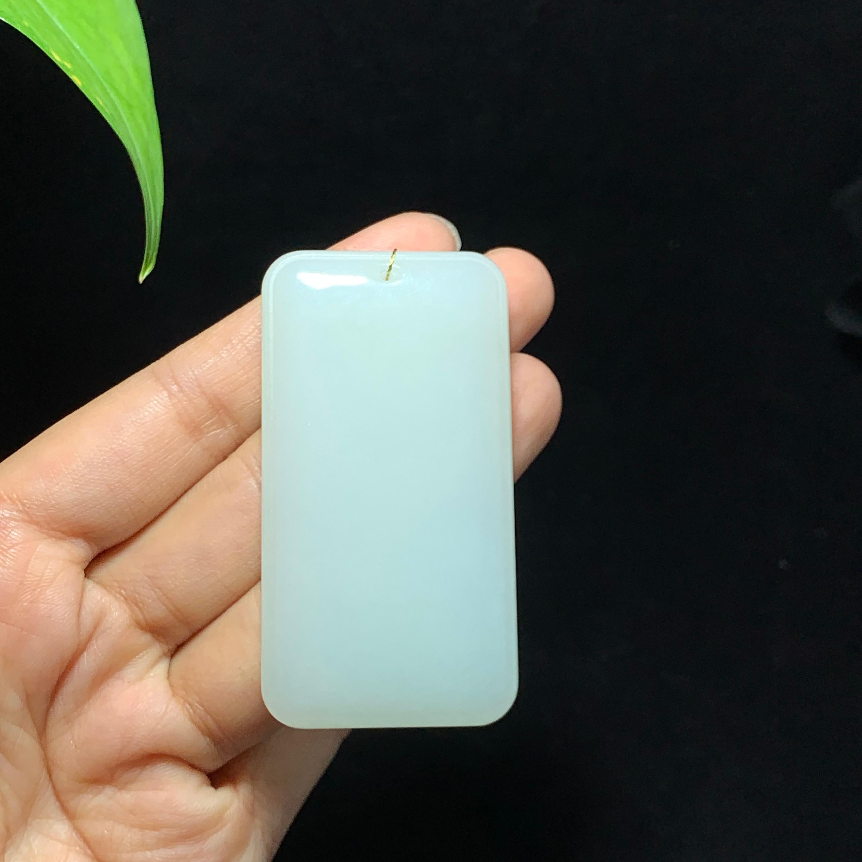 和田山料白玉无事牌挂件（56.0g）