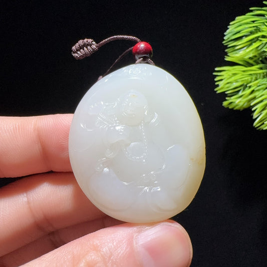 和田玉籽料佛公（33.3g）
