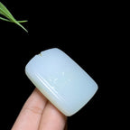 和田白玉莲花无事牌（55.0g）