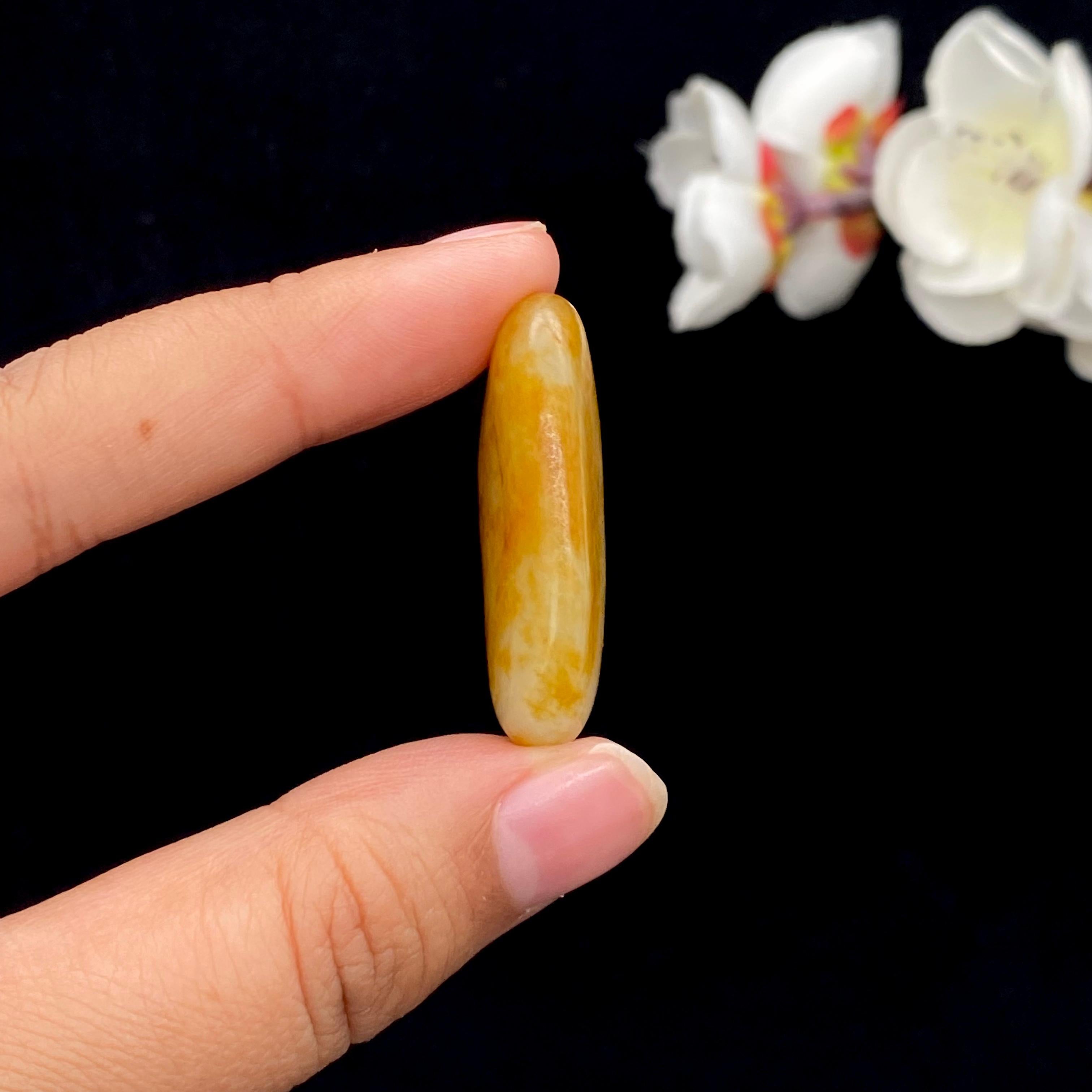 和田玉黄皮籽料吊坠籽（9.8g）