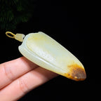 和田玉籽料满皮无事牌（51.0g）