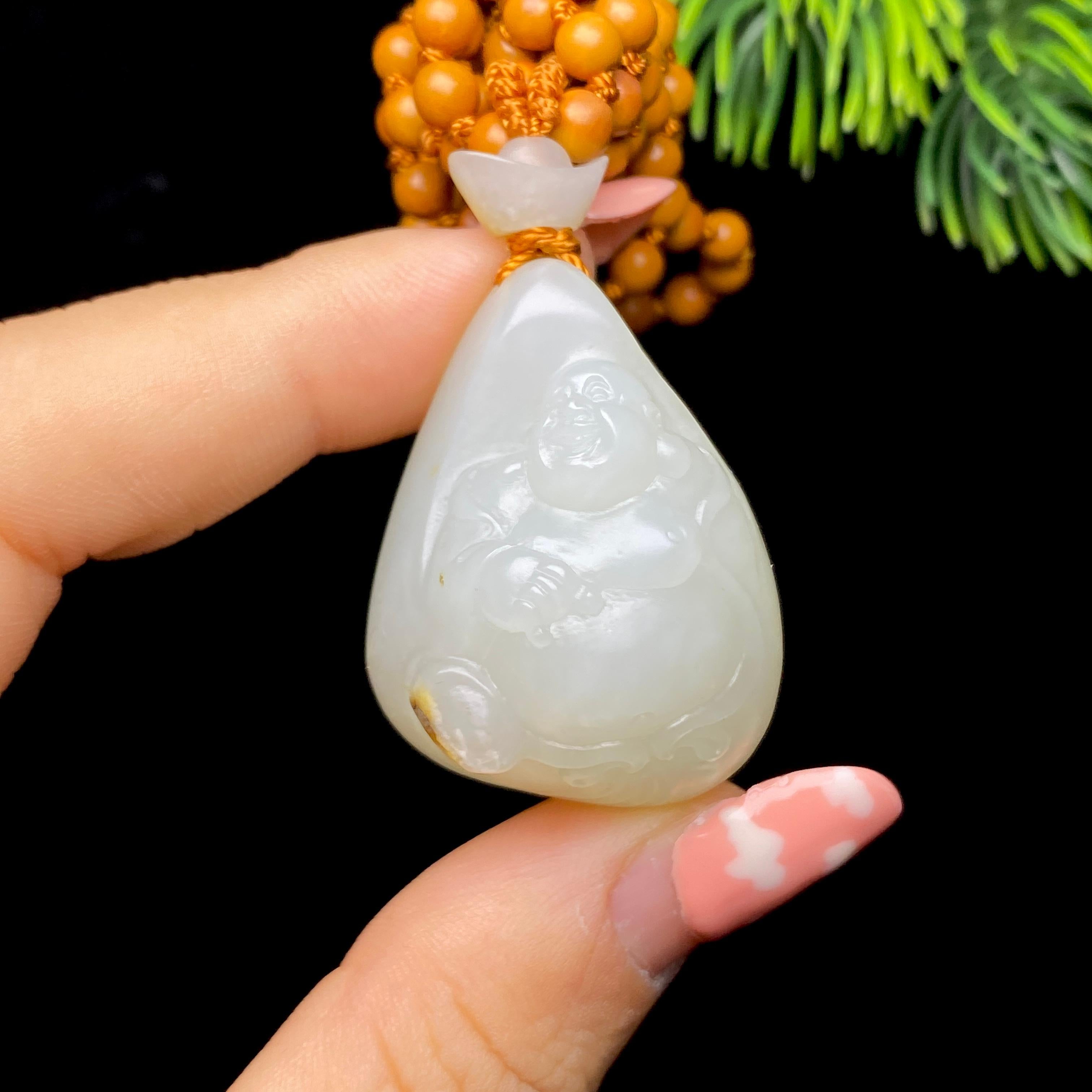 和田玉籽料佛公（31.6g）