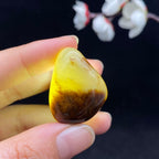 和田玉聚黄皮籽料挂件（23.1g）
