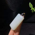 精品和田山料羊脂白玉无事牌（47.3g）