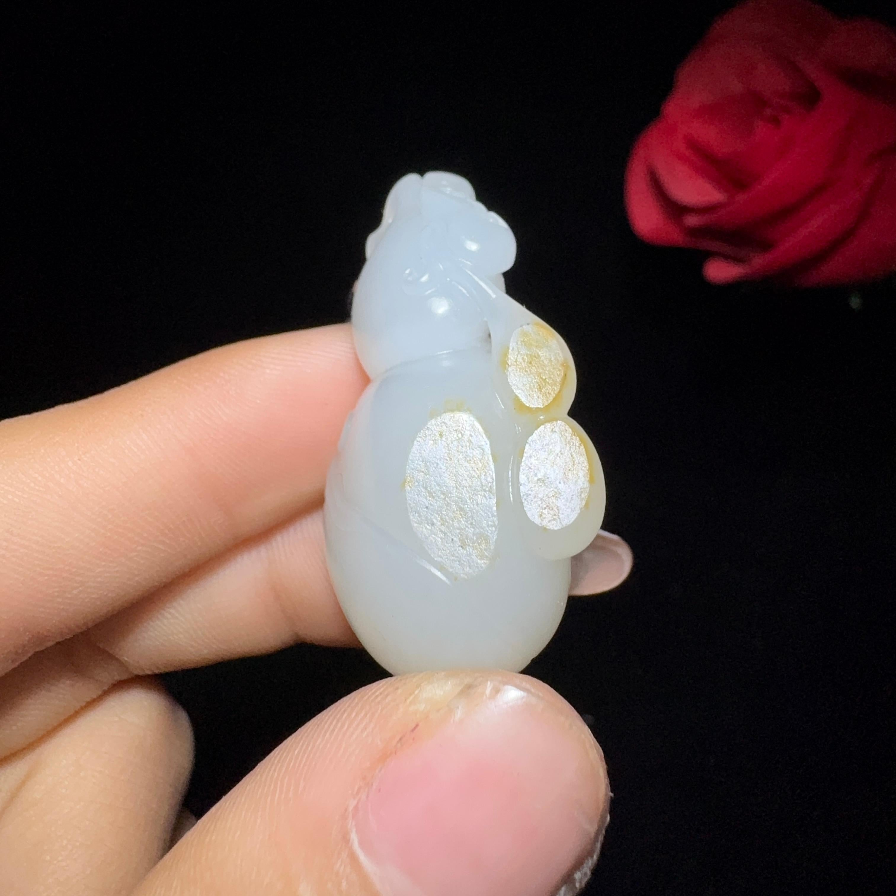 和田玉籽料挂件葫芦（18.7g）