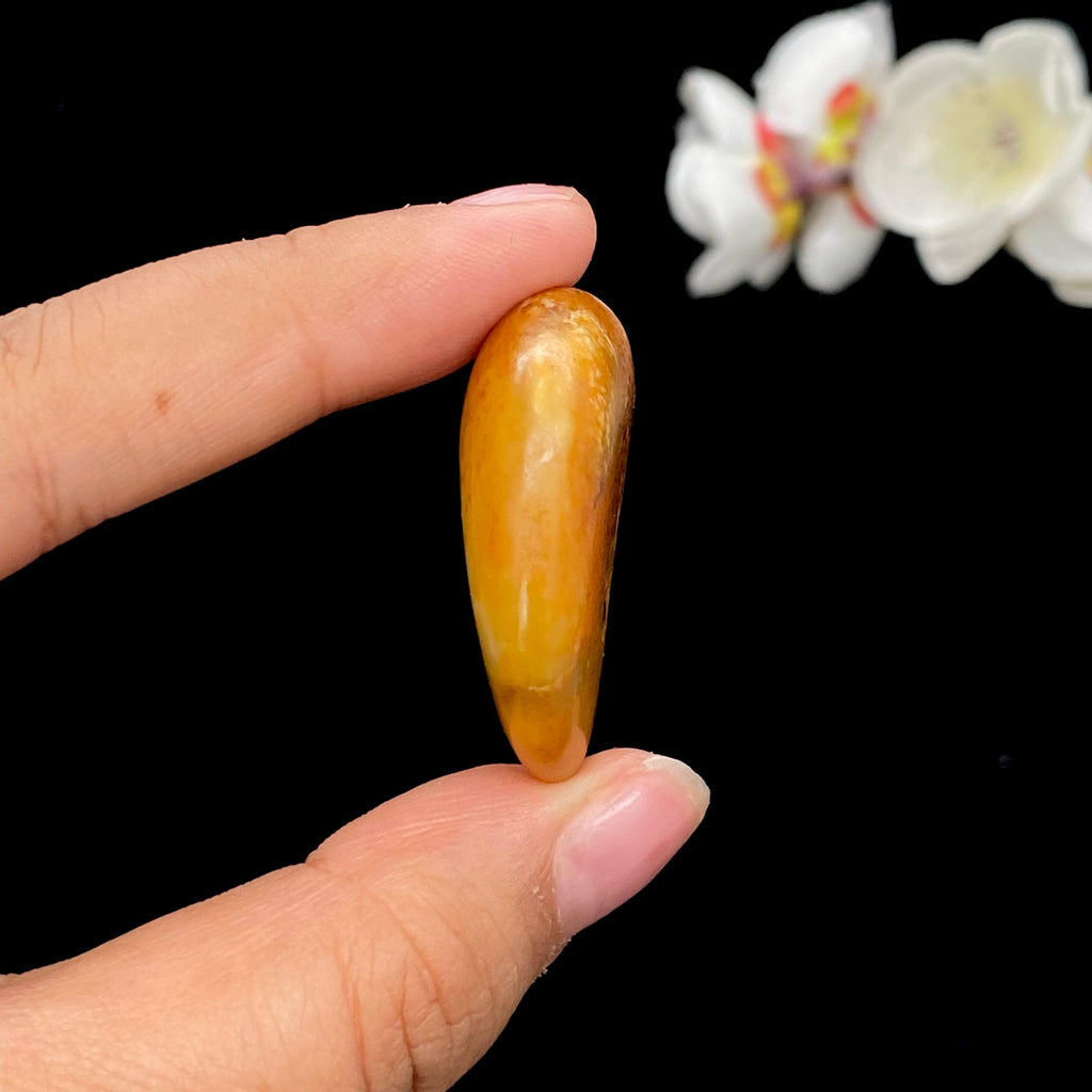 和田玉黄沁皮籽料挂件（22.1g）