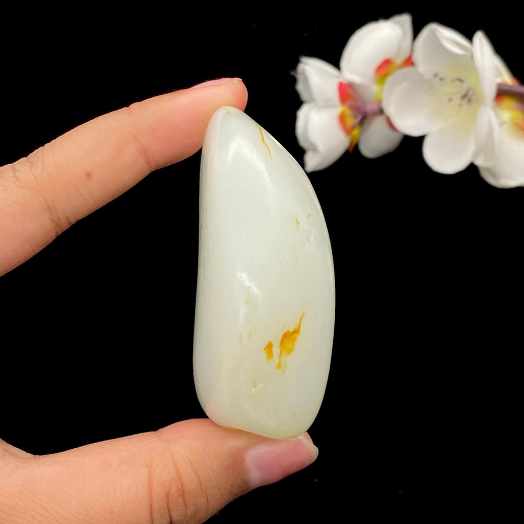 和田玉洒金皮籽料手把件（121.4g）