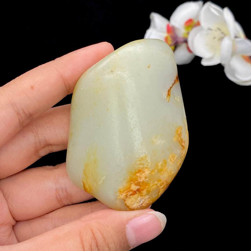和田玉黄皮籽料原石（95g）