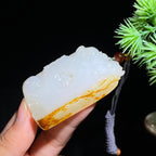 和田玉籽料仿古龙牌（35.9g）