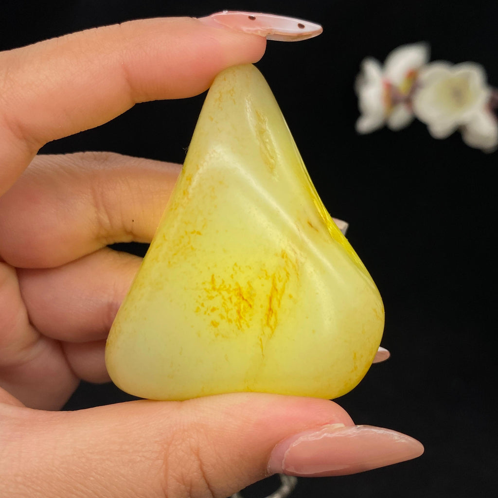 和田玉洒金皮籽料大挂件（74.4g）