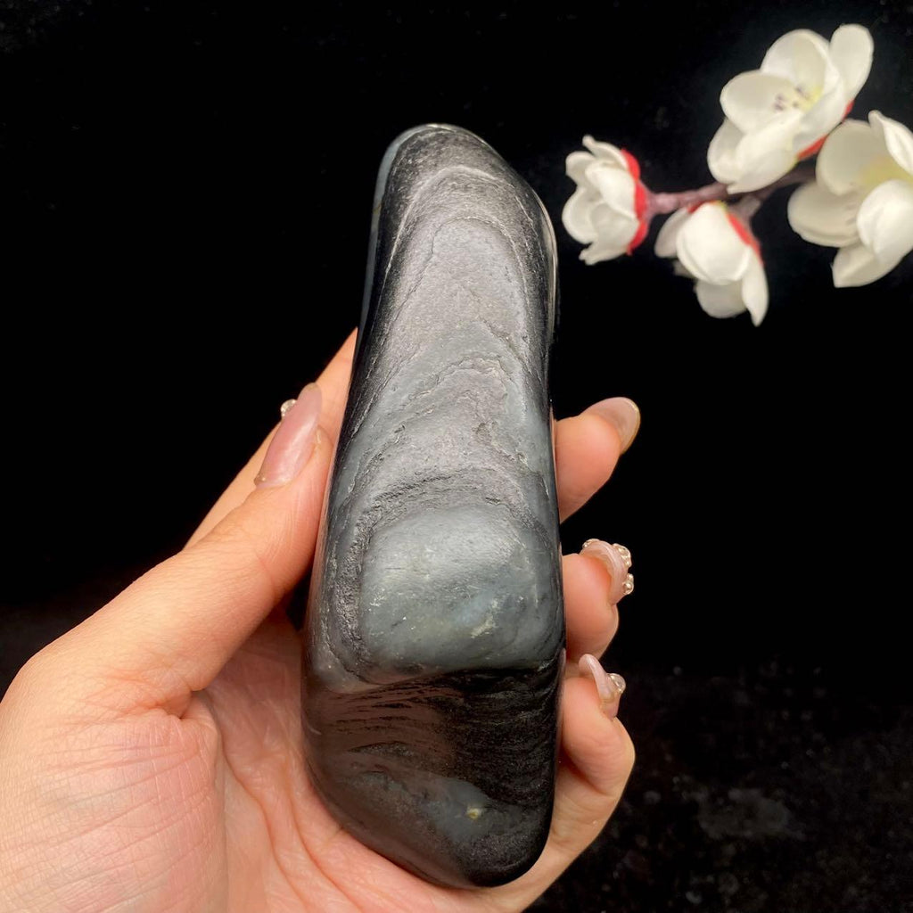 和田玉青花籽料原石（394.3g）