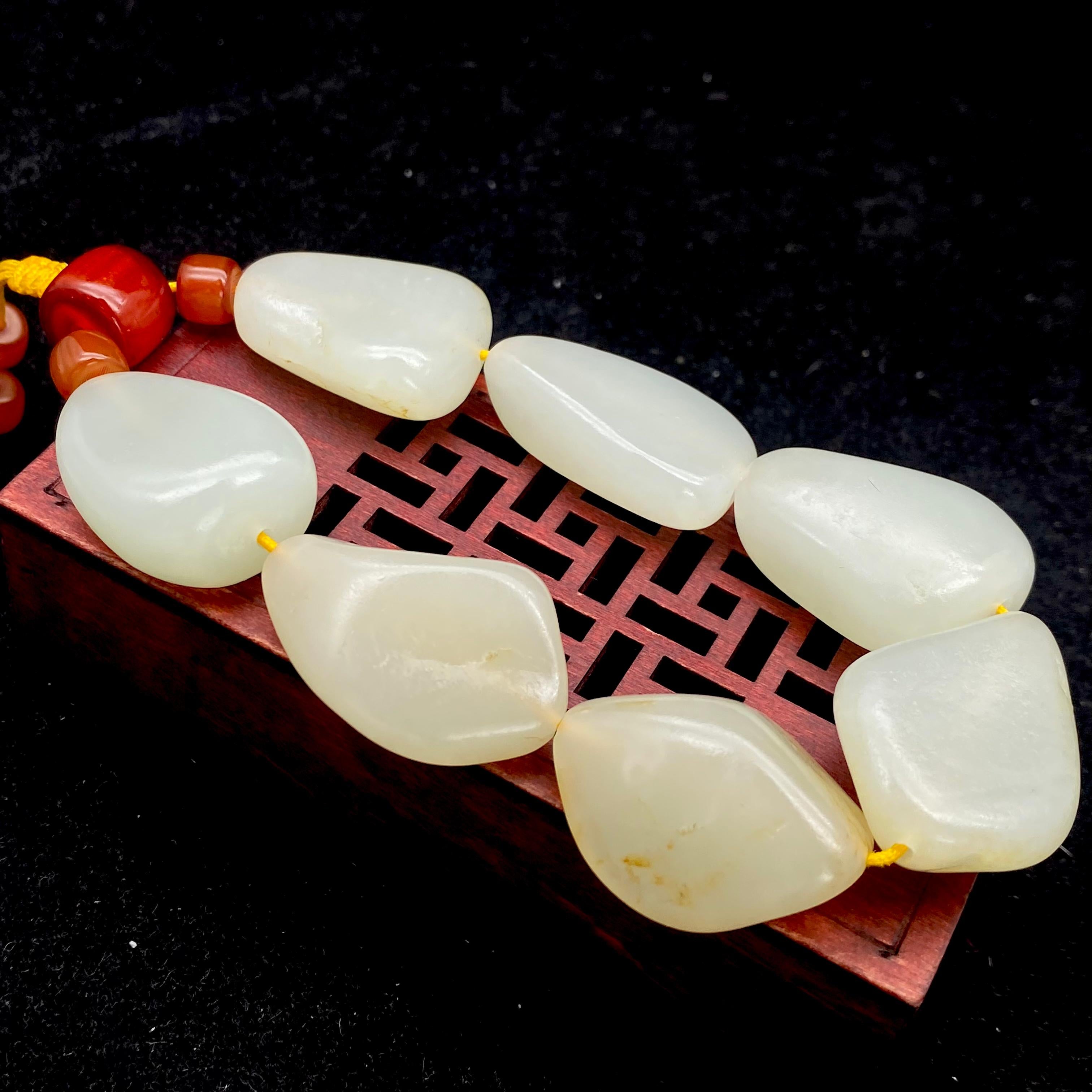 和田玉白玉【精品手串】（80.2g）