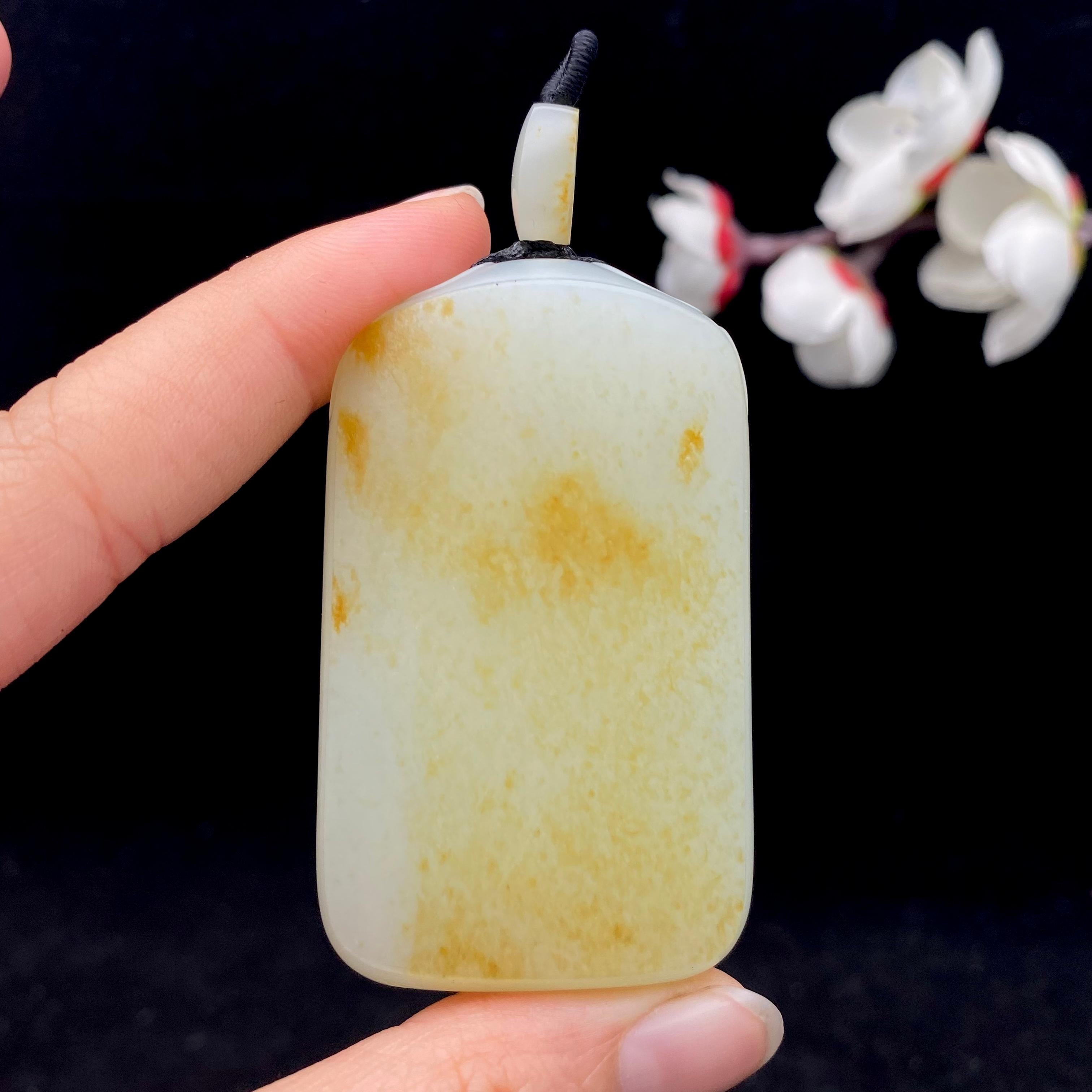 和田玉籽料【平安无事牌】（66.5g）