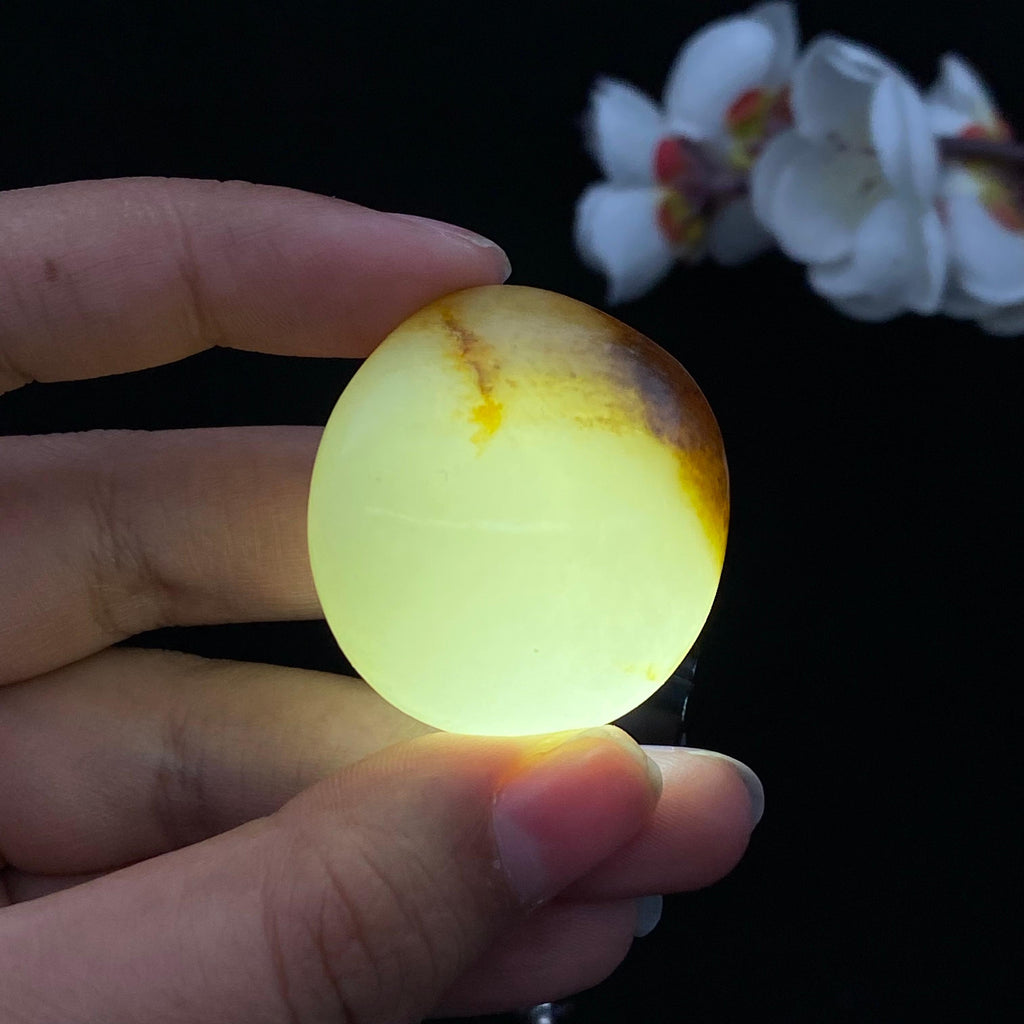 和田玉聚黄皮籽料挂件（36.8g）