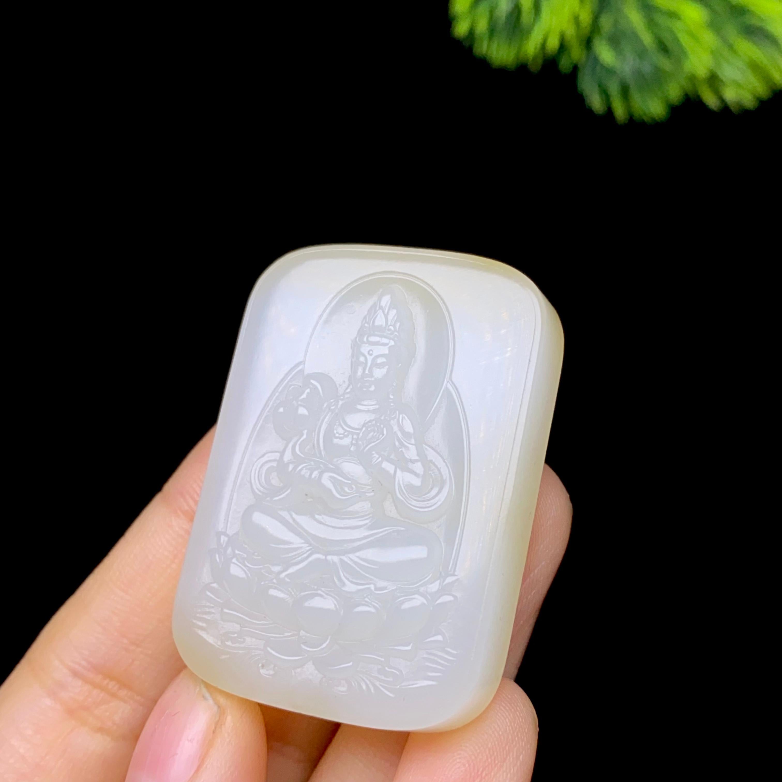 和田玉糖白观音（29.2g）