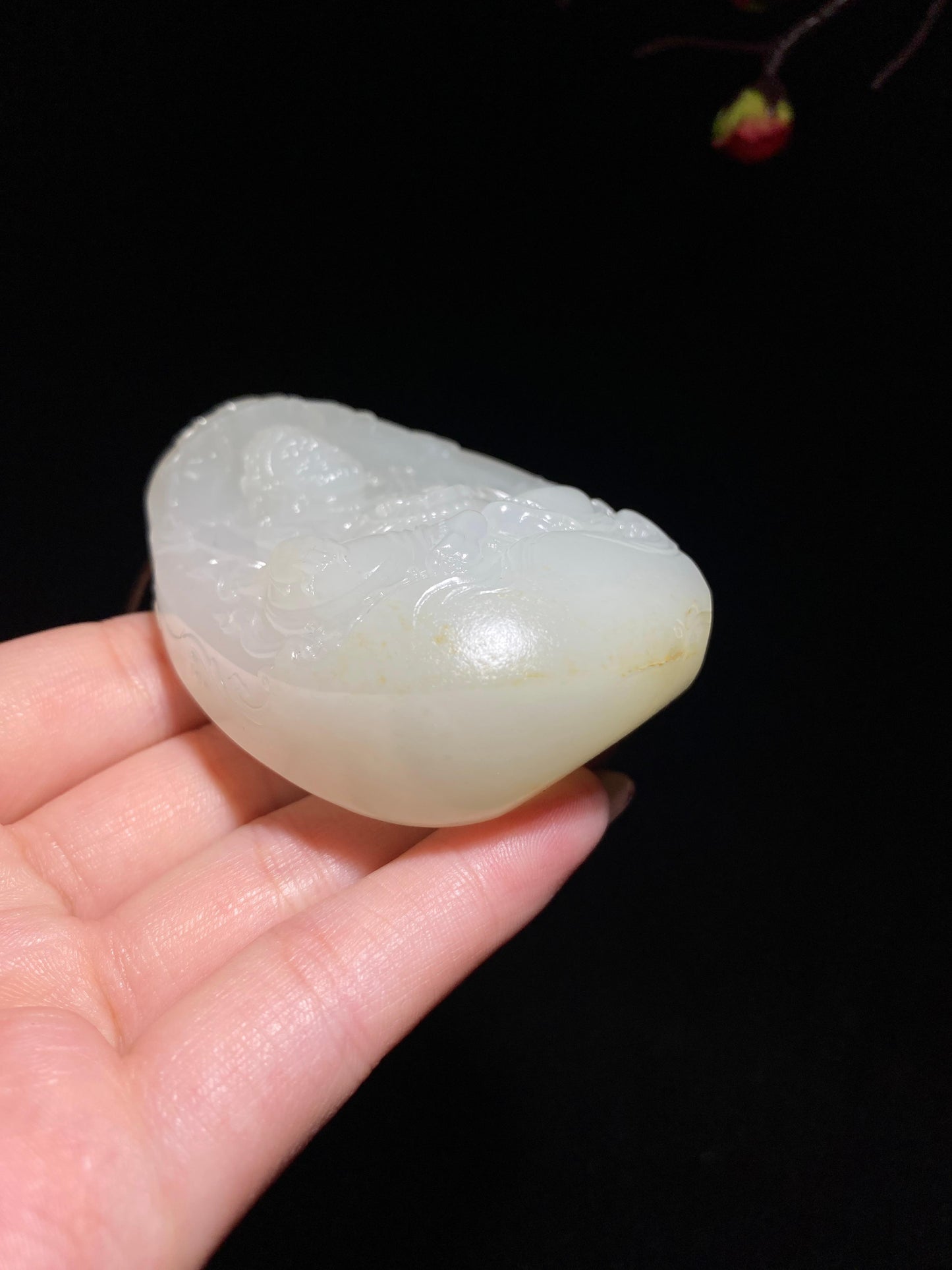 和田籽料白玉财神（151.4g）