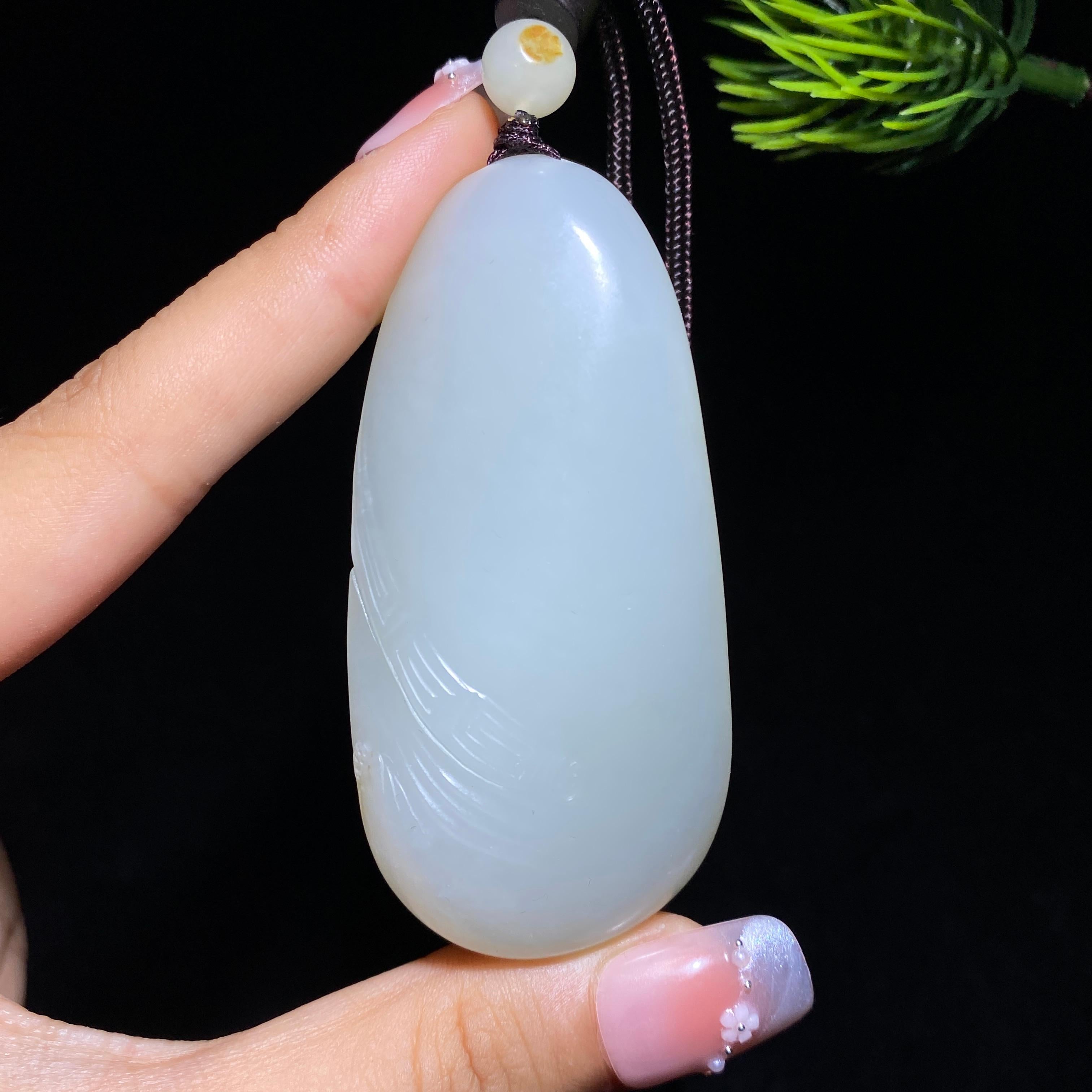 和田玉籽料普贤菩萨（64.1g）