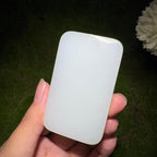 和田玉糖白平安无事牌（71.9g）