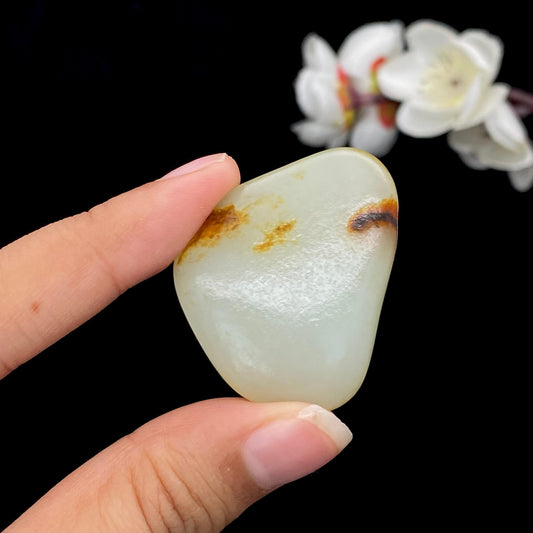 和田玉洒金皮籽料挂件（22.1g）