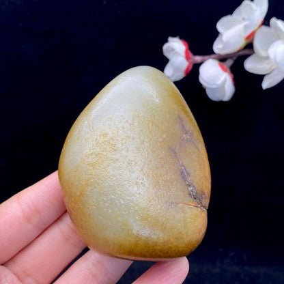 和田玉聚黄皮籽料原石（230g）