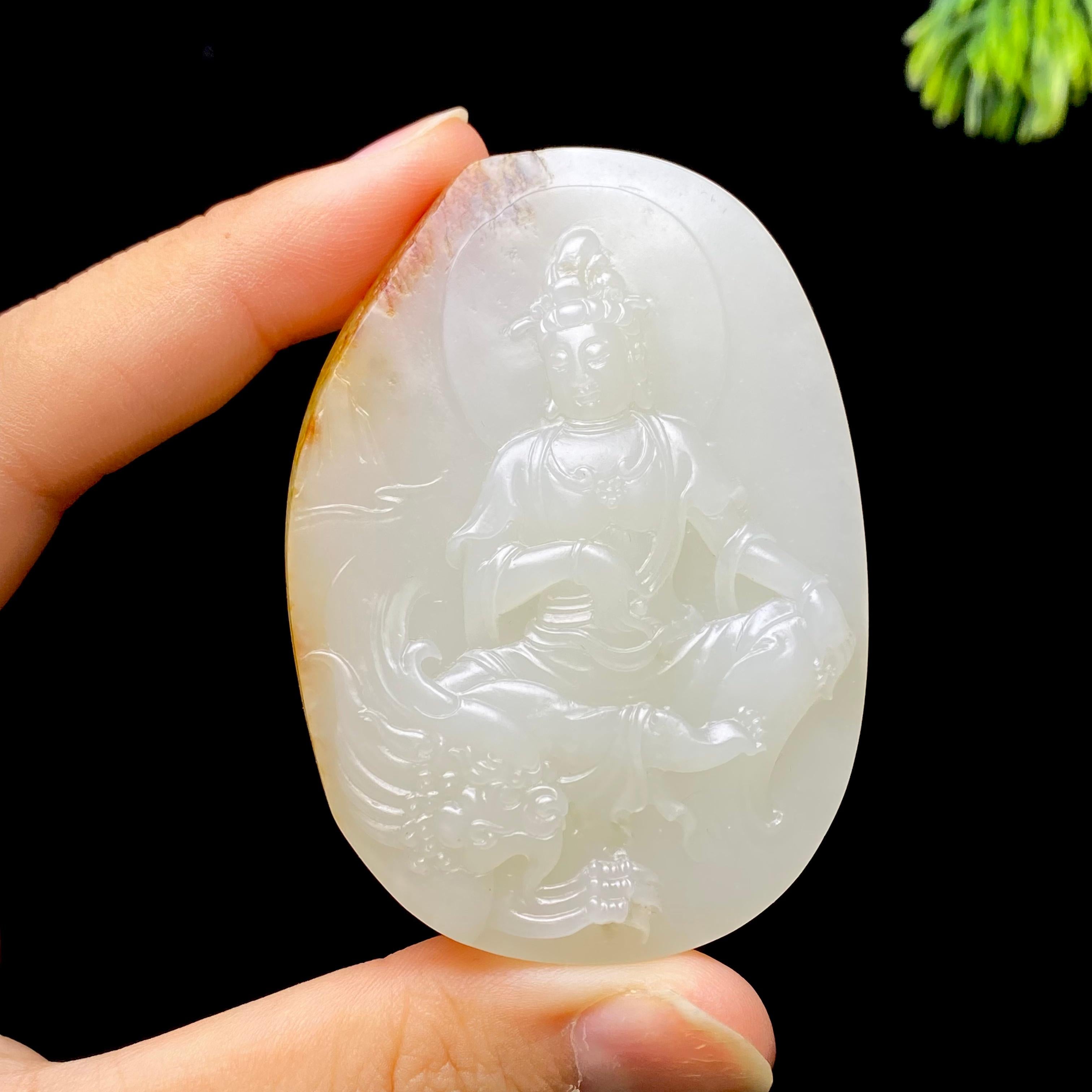 和田玉籽料观音（66.4g）