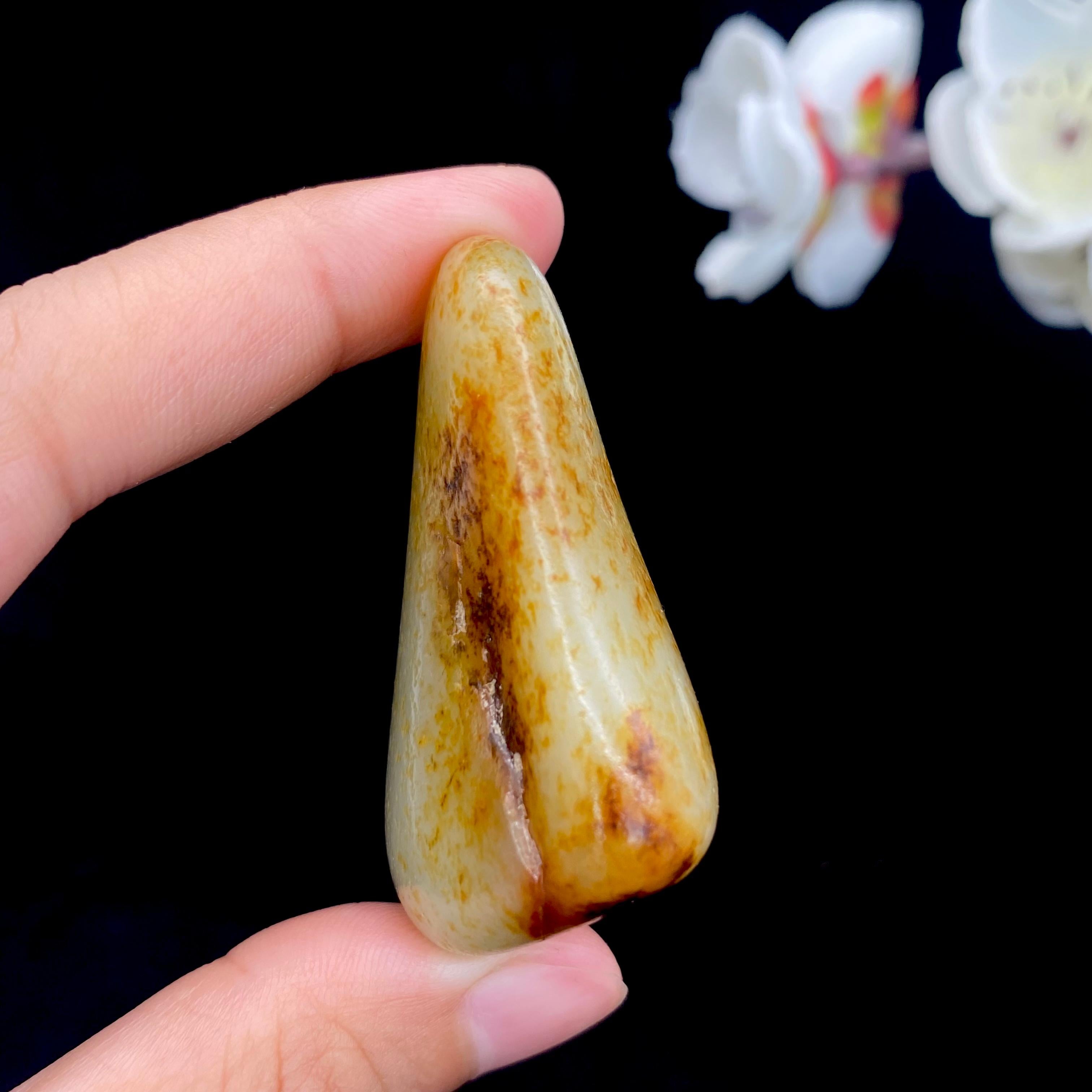 和田玉洒金皮籽料挂件（46.6g）