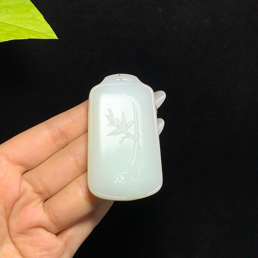 和田山料糖白玉节节高升无事牌（75.2g）