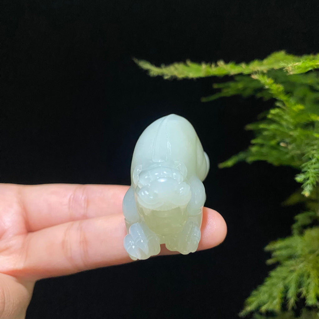和田玉籽料青白玉貔貅（67.3g）