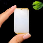 和田玉糖白无事牌（35.9g）