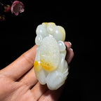 和田玉籽料白玉马（108.4g）