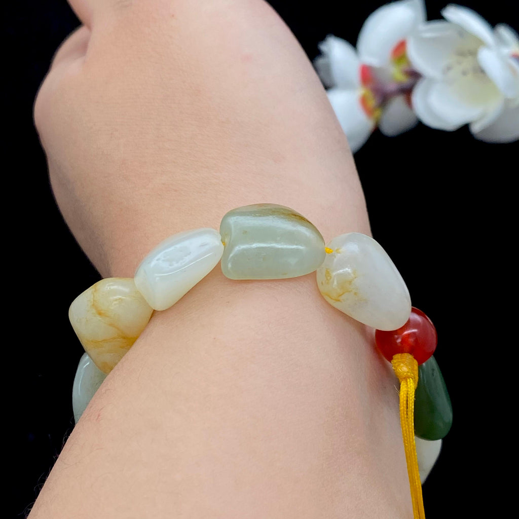 和田玉多宝【精品手串】（36.6g）