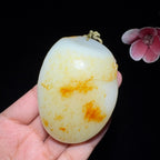 和田玉籽料雄鸡手把件（141.3g）
