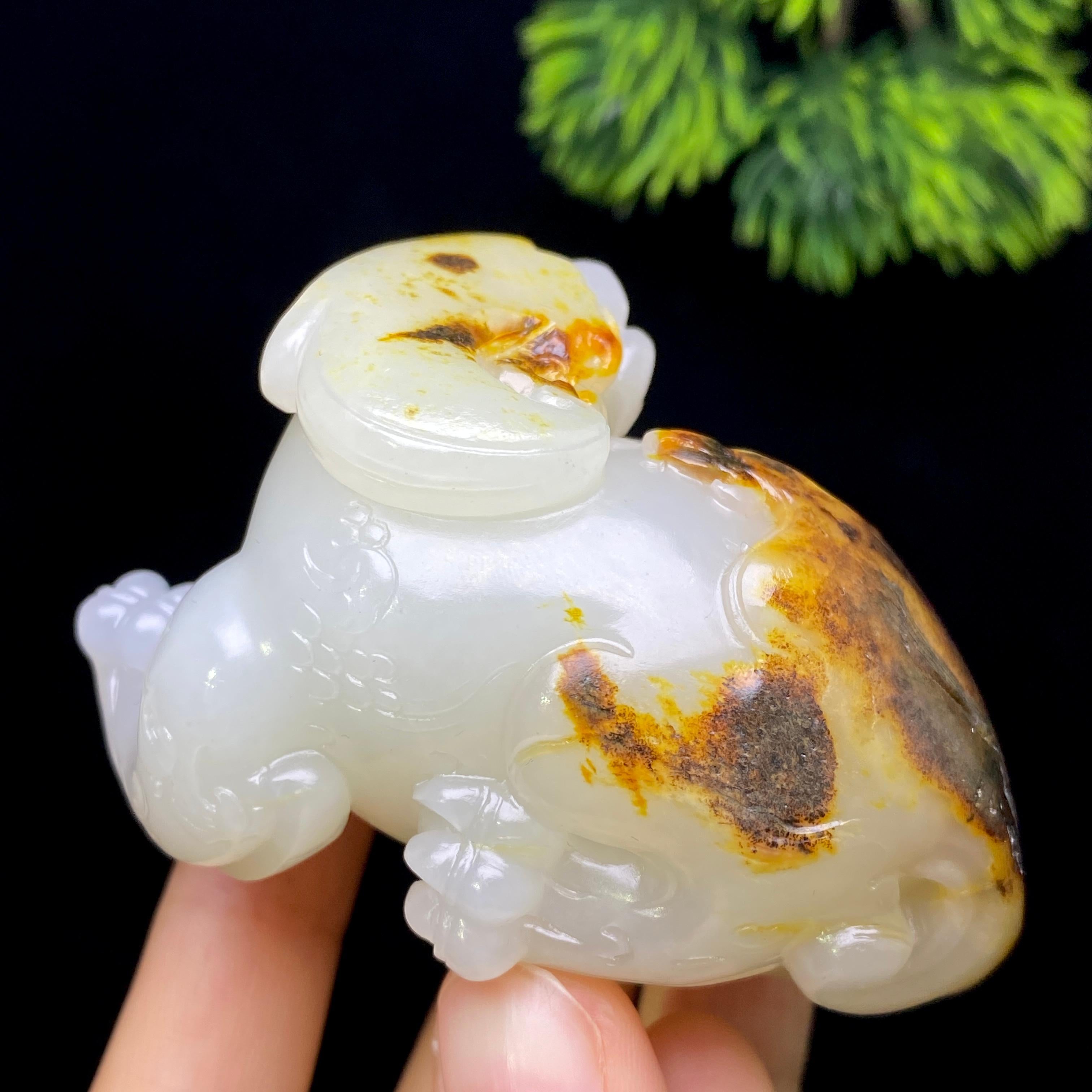 和田玉籽料貔貅把件（148.2g）