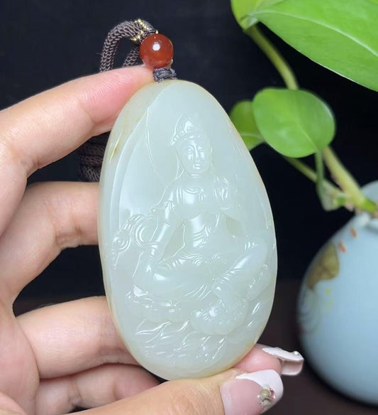 新疆和田玉籽料观音（73.3g）